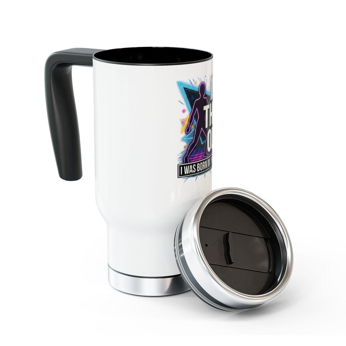 Funny Travel Mug, I Was Born To Play Tennis Mug, Gift for Tennis Lovers, Tennis Themed Travel Mug, Tennis Player Gift, Sports Mug