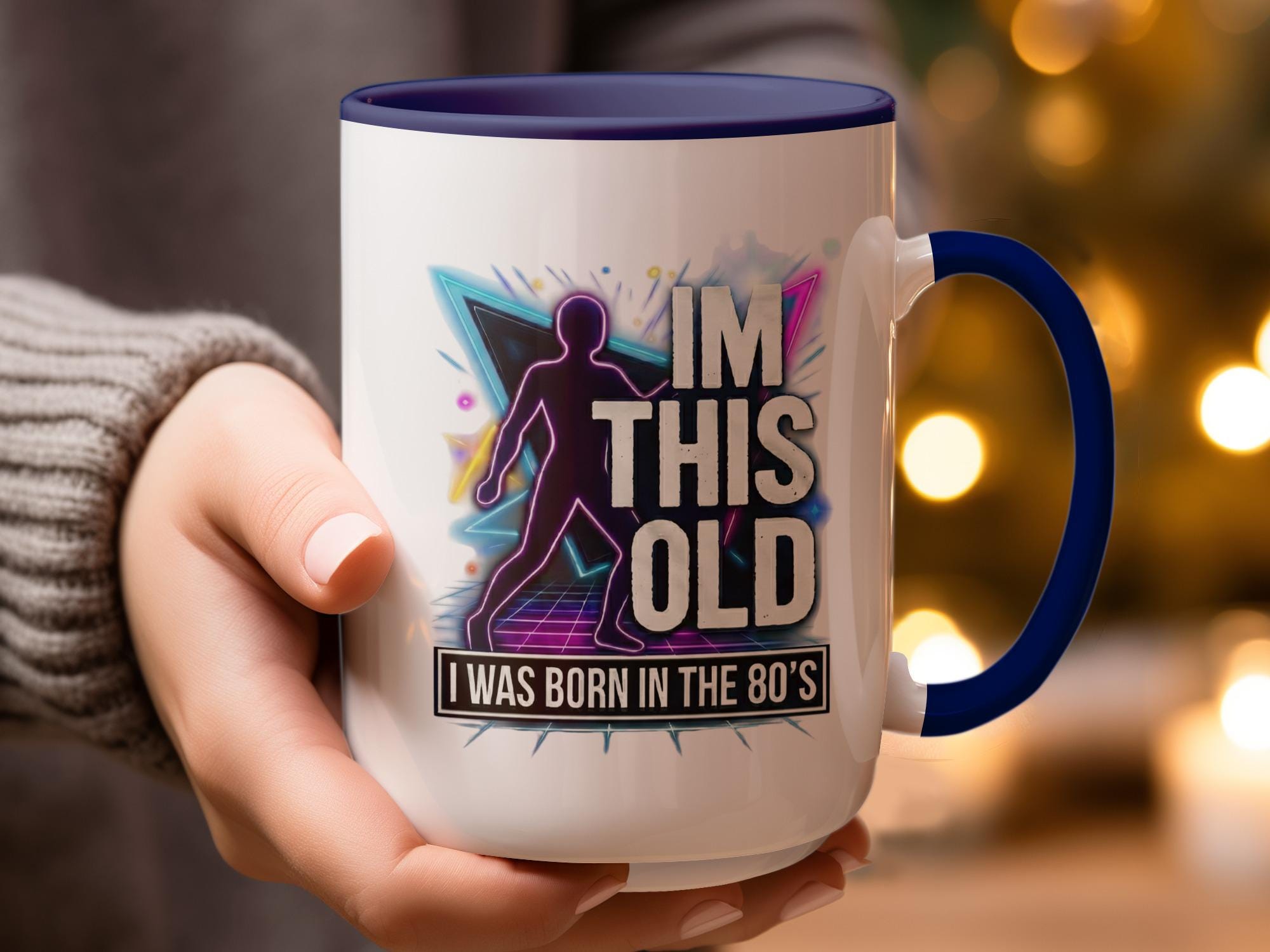 Retro 80's Born Mug, Funny 80's Nostalgia Gift, I'm This Old Coffee Cup, Perfect Birthday Gift for 80's Kids, Unique Novelty Mug