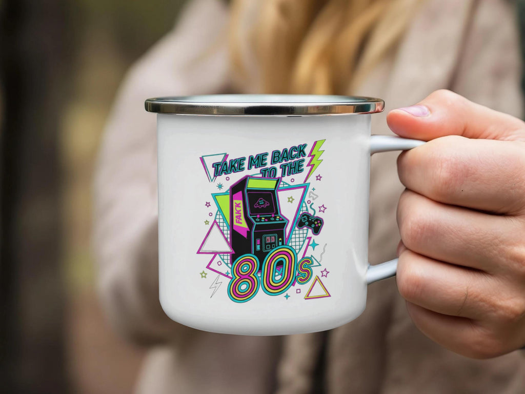 Take Me Back to the 80s Retro Mug, Gamer Gift, Vintage Arcade Coffee Cup, Nostalgic Gift, Retro Lover Mug, Unique Gift Idea