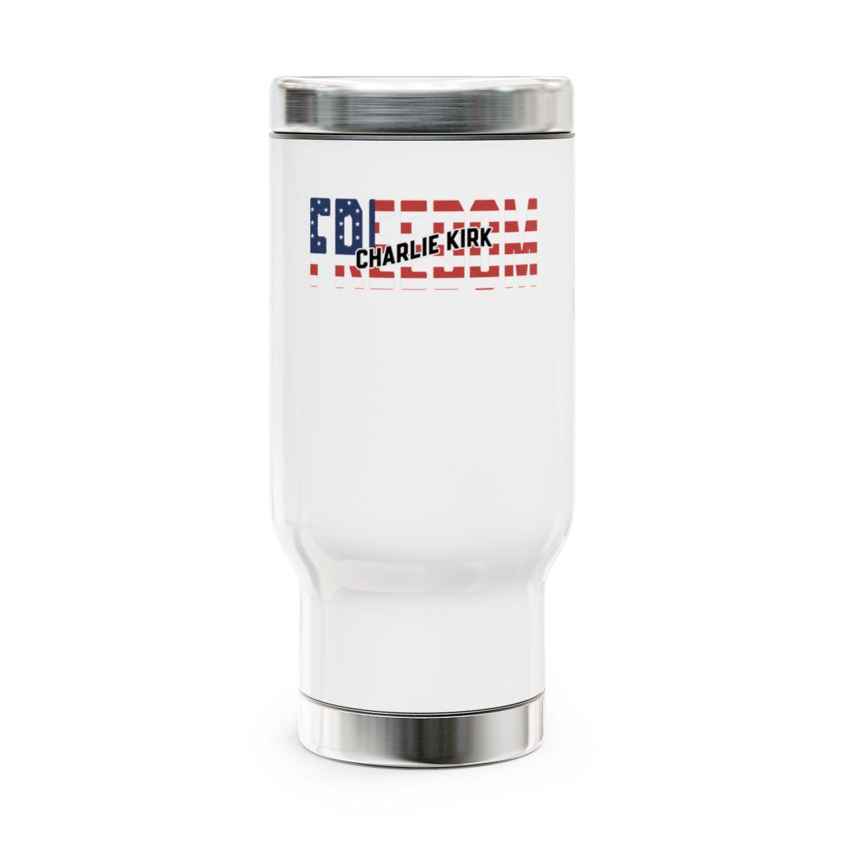 Freedom Tumbler, Patriotic Travel Mug, Insulated Coffee Cup, Liberty Drinkware, American Flag Design, Stainless Steel Thermos