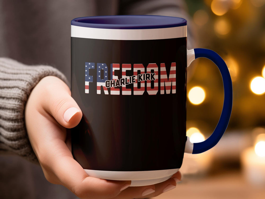 Freedom Mug, Patriotic Coffee Cup, USA Flag Mug, American Pride Gift, Independence Day Mug, Unique Holiday Gift for Him