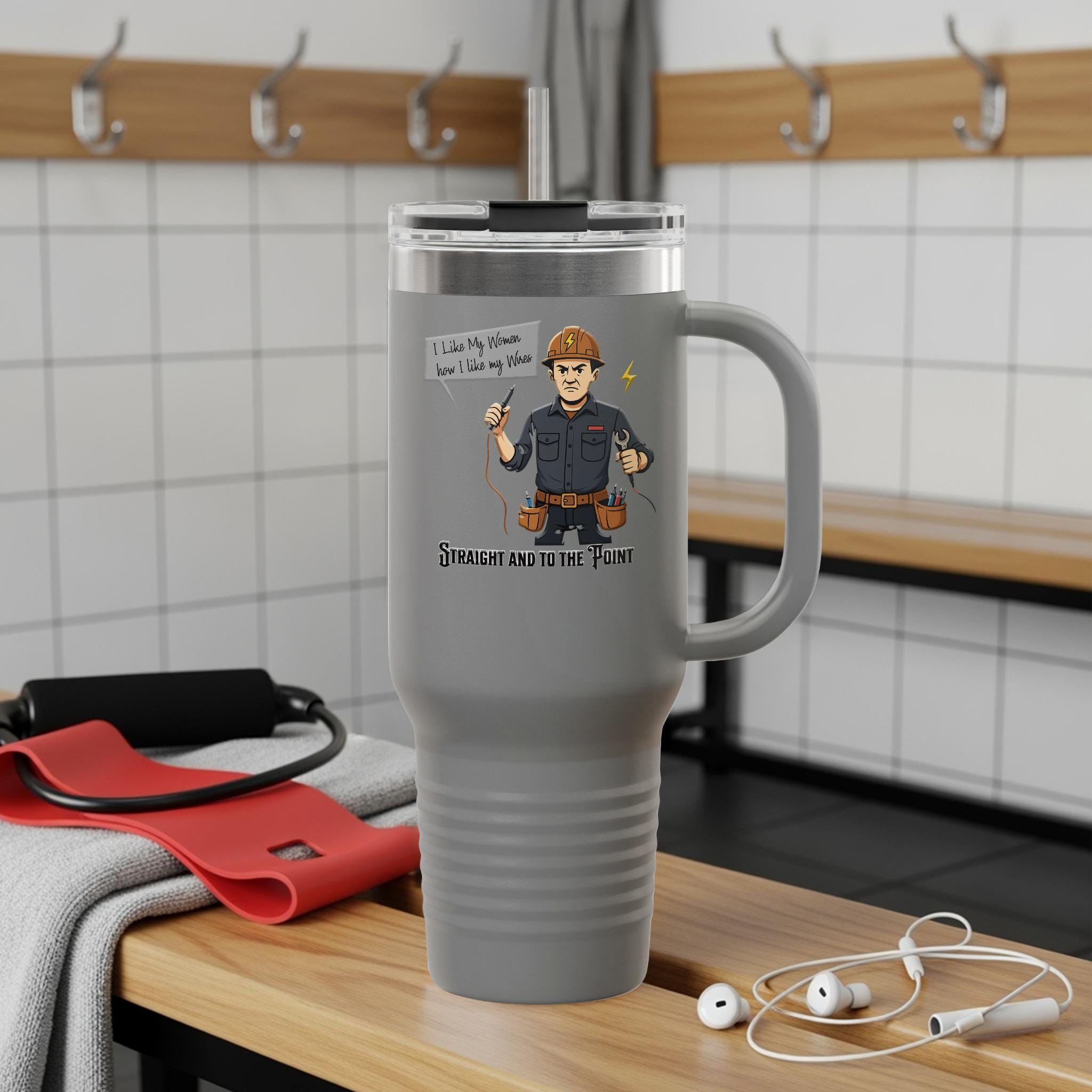 Funny Travel Mug for Dad, Unique Father's Day Gift, Coffee Mug with Spill-Proof Lid, Large Capacity Insulated Cup for Work