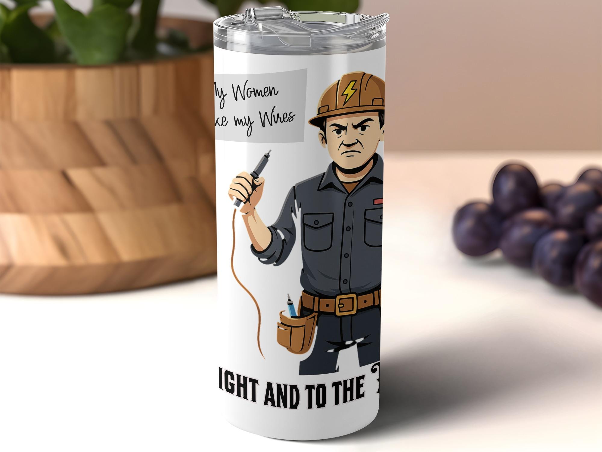 Funny Electrician Gift Tumbler, Light And To The Point, Unique Electrician Travel Mug, Electrician Humor, Cool Tumbler for Work