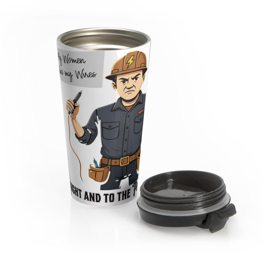 Electrician Travel Mug, Funny Electrician Gift, Insulated Coffee Tumbler, Electrician Appreciation, Men Gift for Electrician