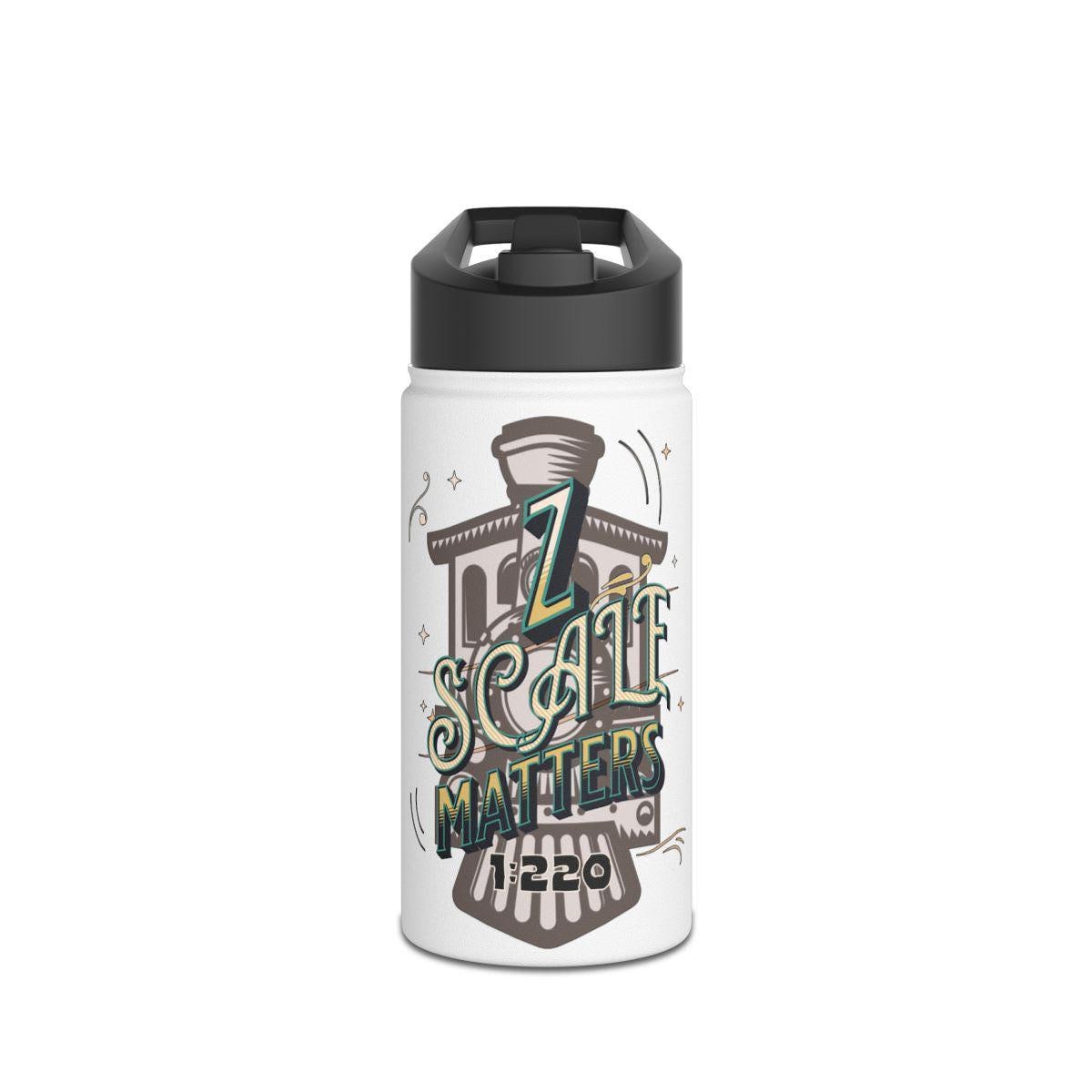 Train Scale Matters Water Bottle, Funny Train Enthusiast Gift, Unique Train Lover Accessory, Train Lover Novelty Flask, Travel Flask