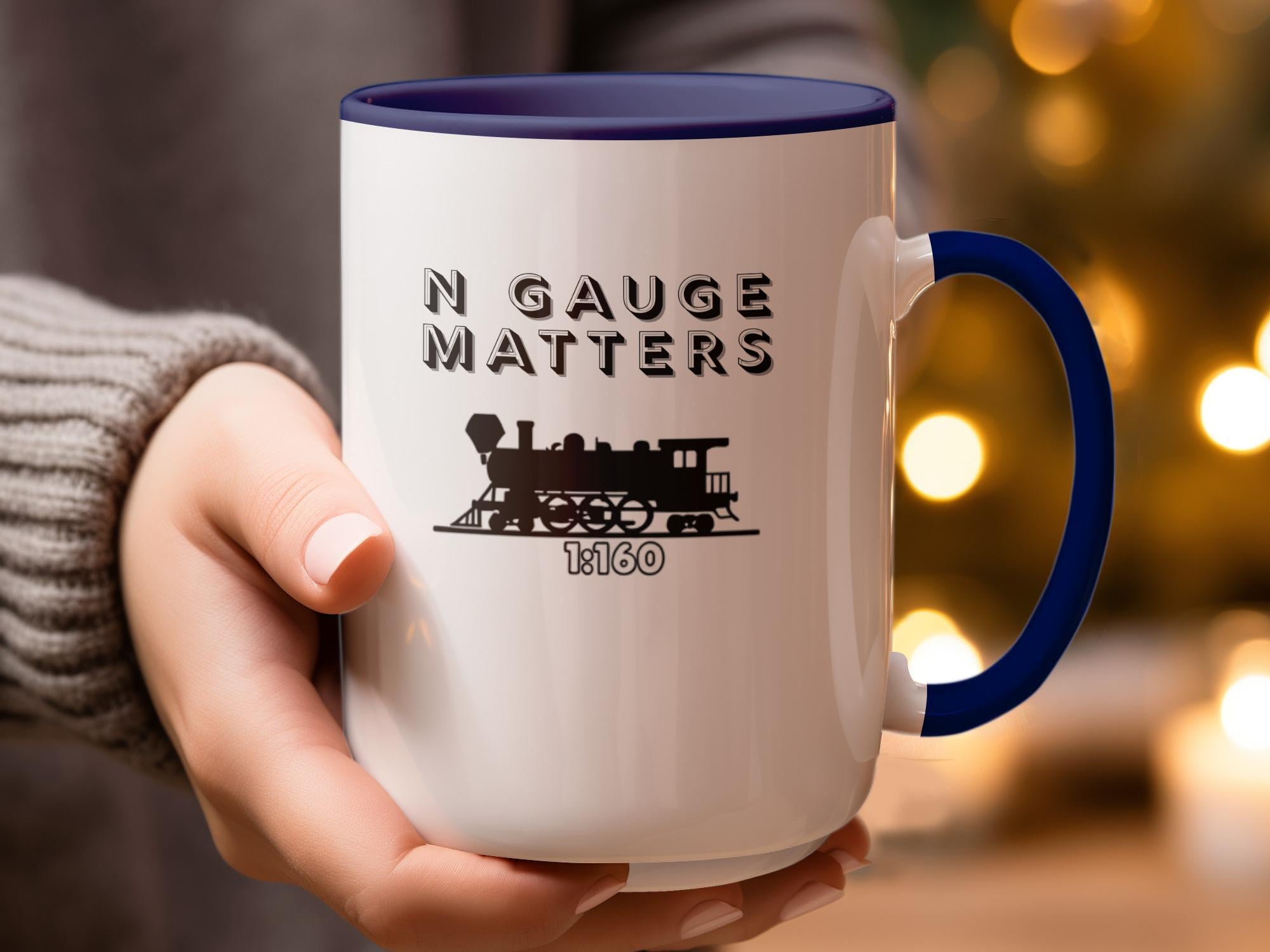 N Gauge Matters Train Mug, Unique Train Enthusiast Gift, 1:160 Scale Train Collector Mug, Railroad Lover Coffee Cup