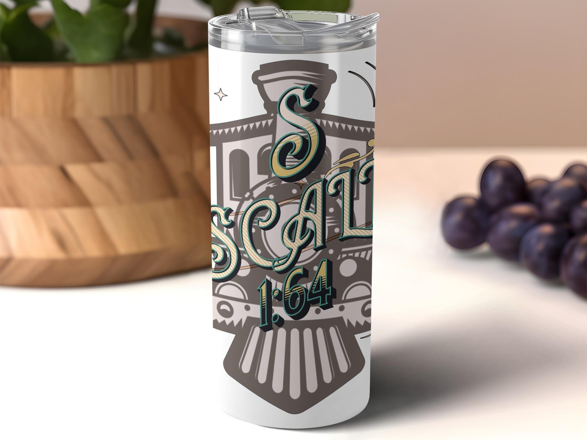 Custom Train 164 Escape Tumbler, Train Lovers Gift, Unique Travel Mug, Personalized Train Design, Insulated Drinkware for Railroad Fans