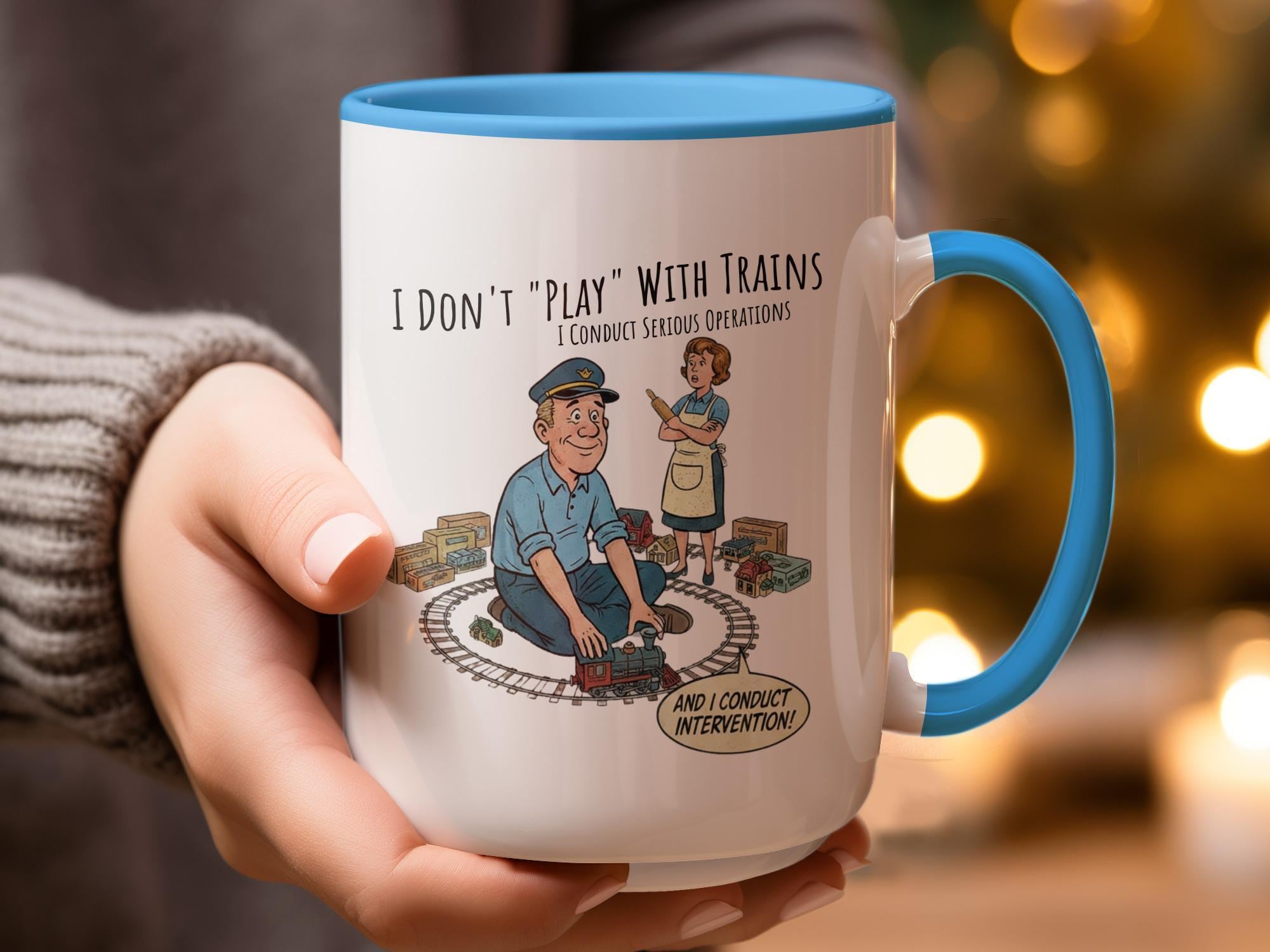 Train Conductor Mug, Funny Train Lover Gift, Railroad Enthusiast Coffee Cup, Ideal for Train Collectors, Perfect Holiday Present