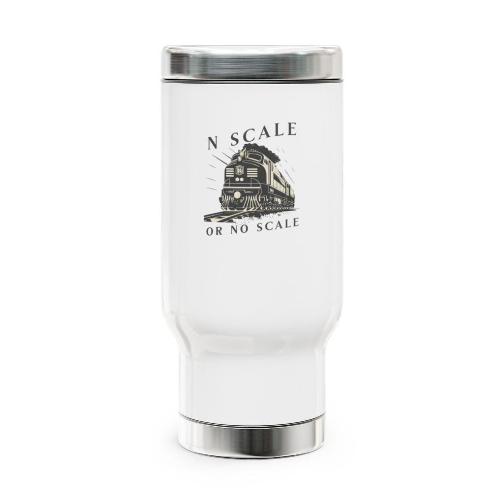 Train Lover Gift Tumbler, N Scale Train Travel Mug, Train Enthusiast Gift, Train Theme Coffee Mug, Train Inspired Gift Idea