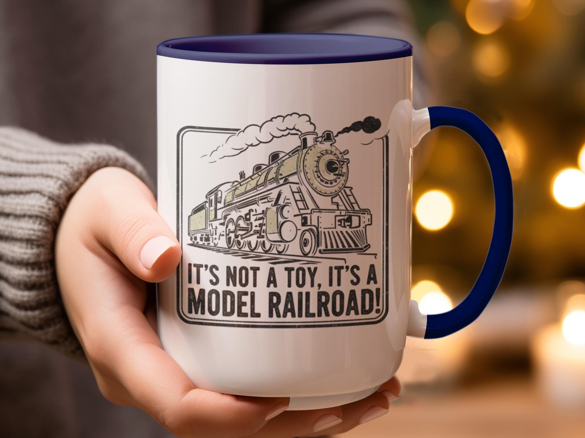 Train Model Railroad Mug, Funny Train Enthusiast Gift, Model Railroader Coffee Mug, Unique Train Lover Present