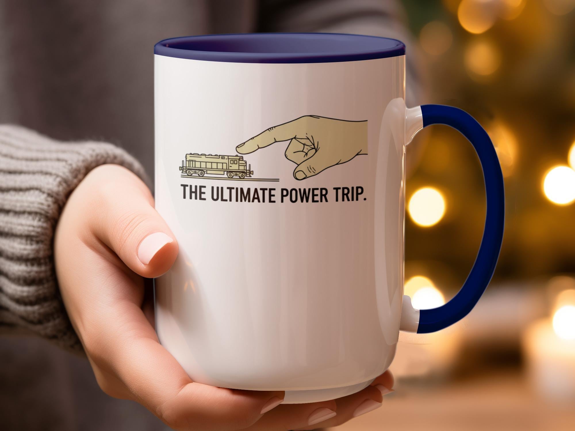 Funny Train Lover Mug, The Ultimate Power Trip Coffee Cup, Rail Enthusiast Gift, Train Conductor Present, Locomotive Humor