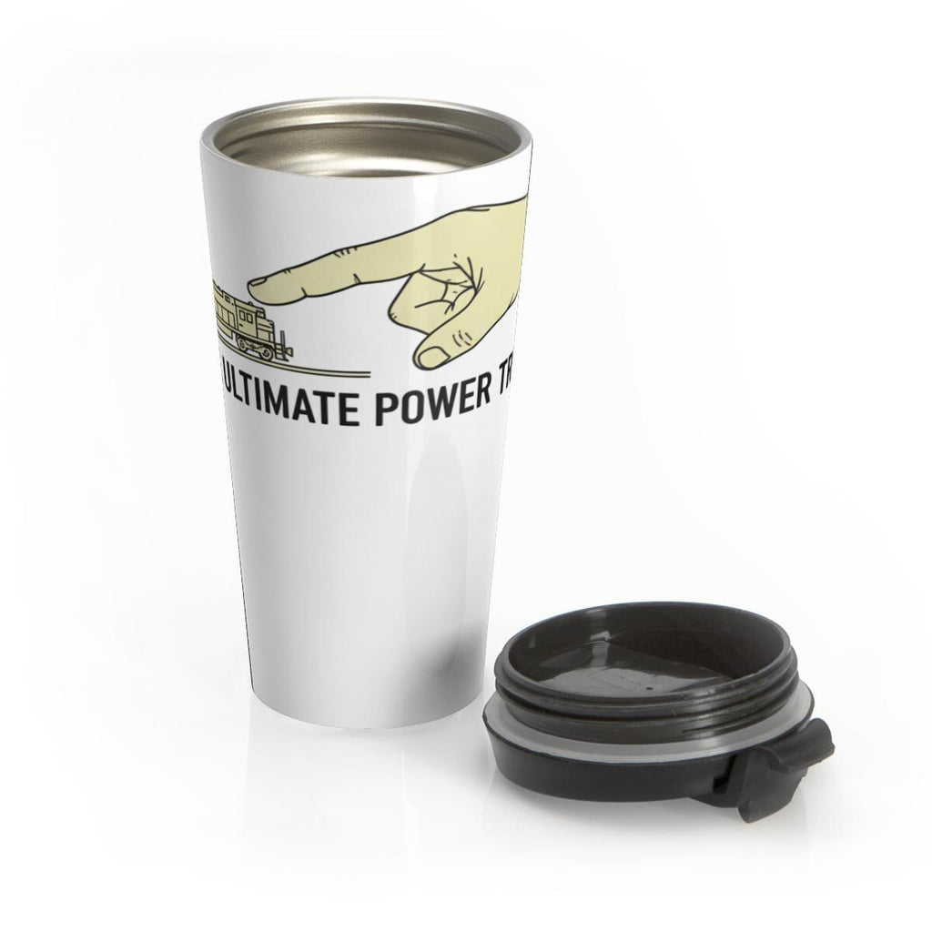 Ultimate Power Travel Mug, Motivational Tumbler, Insulated Coffee Cup, Perfect Gift for Coffee Lovers, Durable Travel Companion