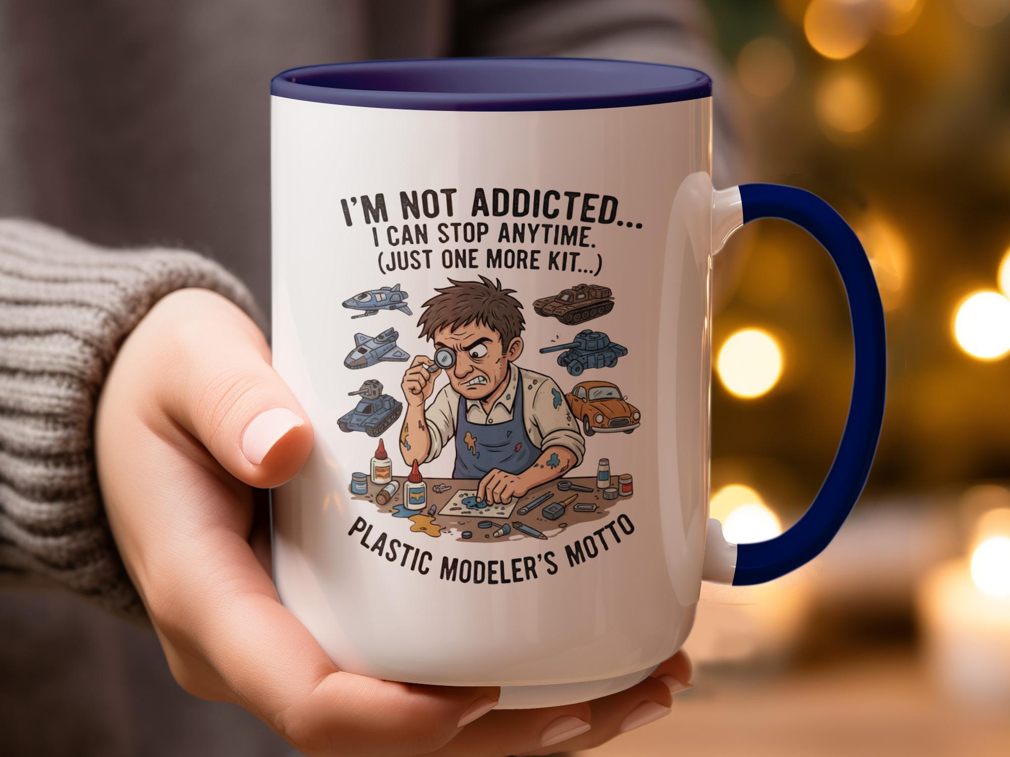 Funny Ceramic Mug for Plastic Modelers, Perfect Gift for Hobbyists, Unique Gag Gift for Model Kit Enthusiasts, Collector's Item