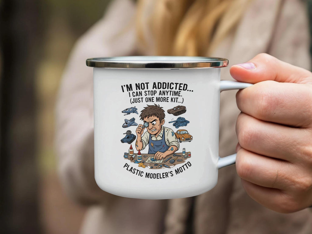 Plastic Modeler's Motto Mug, Unique Hobby Enthusiast Gift, Fun Coffee Cup, Perfect for Model Making Lovers, Collectors Mug