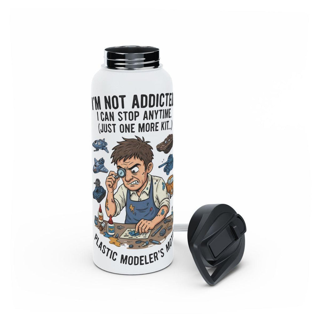 Funny Model Kit Quote Water Bottle, Unique Hobby Gifts, Plastic Modeler's Mug, Gifts for Model Builders, Funny Hobby Mug