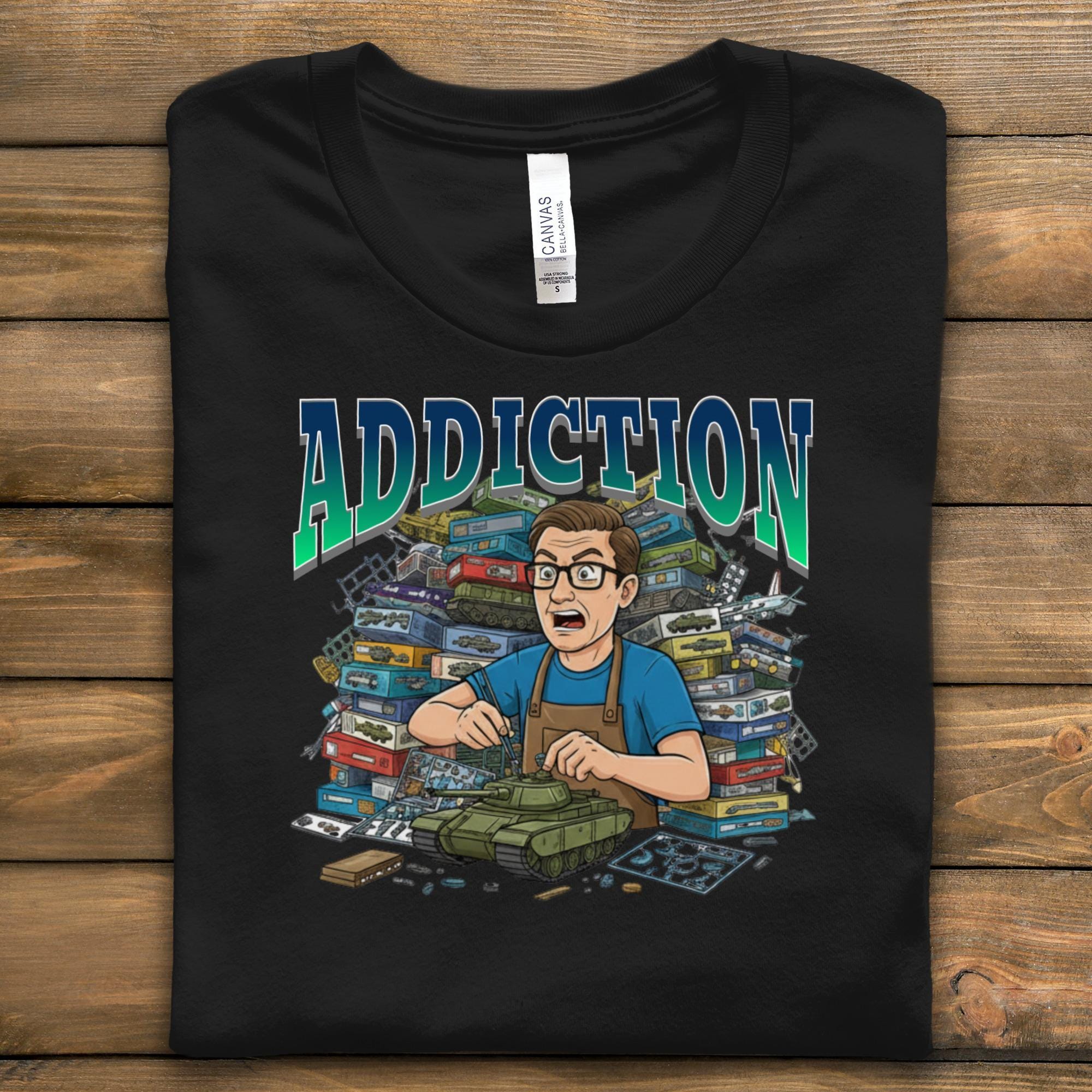 Funny Hobby Tshirt, Model Building Addict Shirt, Gift for Model Kits Enthusiasts, Unique Model Builder Tee, Hobbyist Apparel