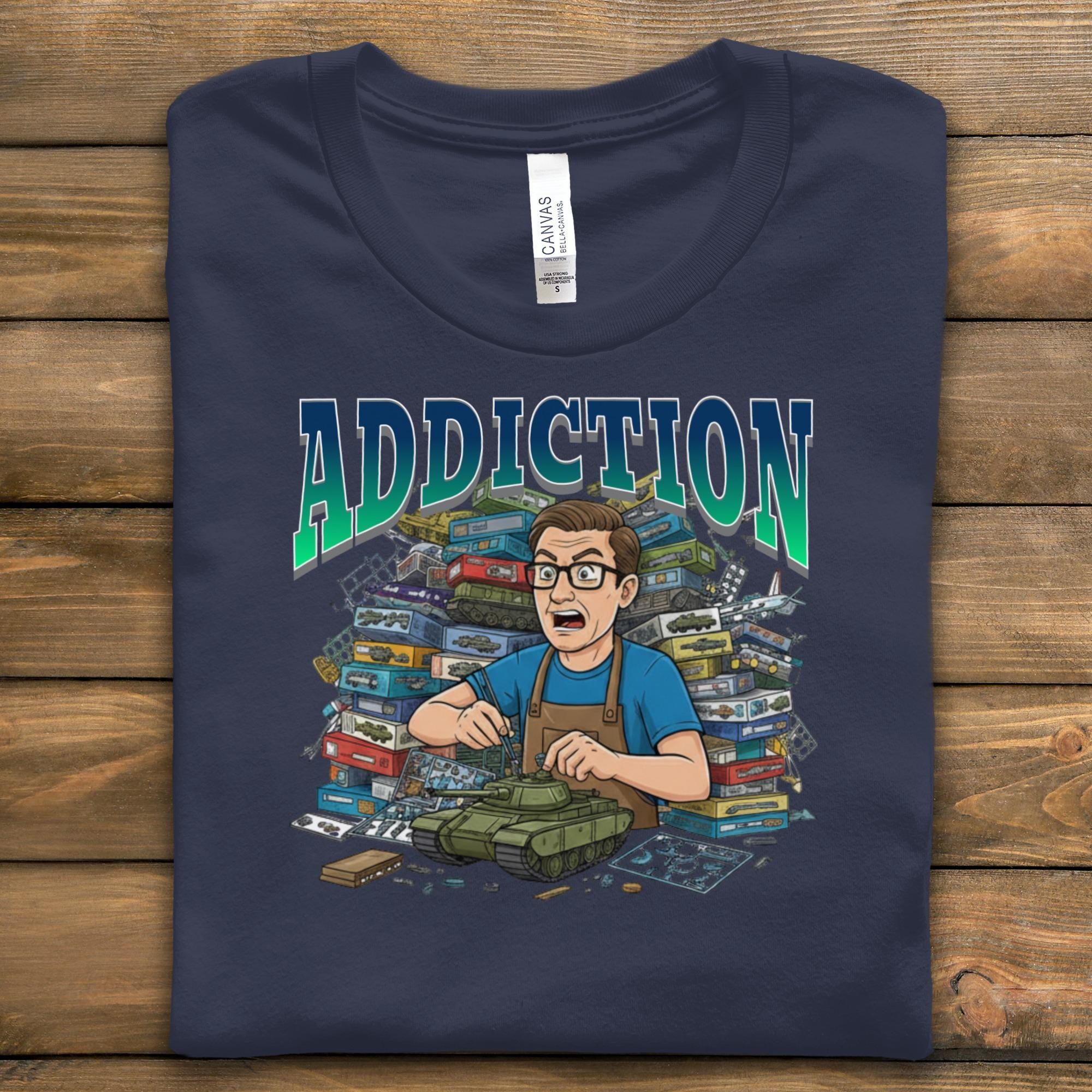 Model Building Addiction Shirt, Funny Hobby T-shirt, Model Kit Enthusiast Gift, Scale Modeling Tee, Unique Model Builder Present