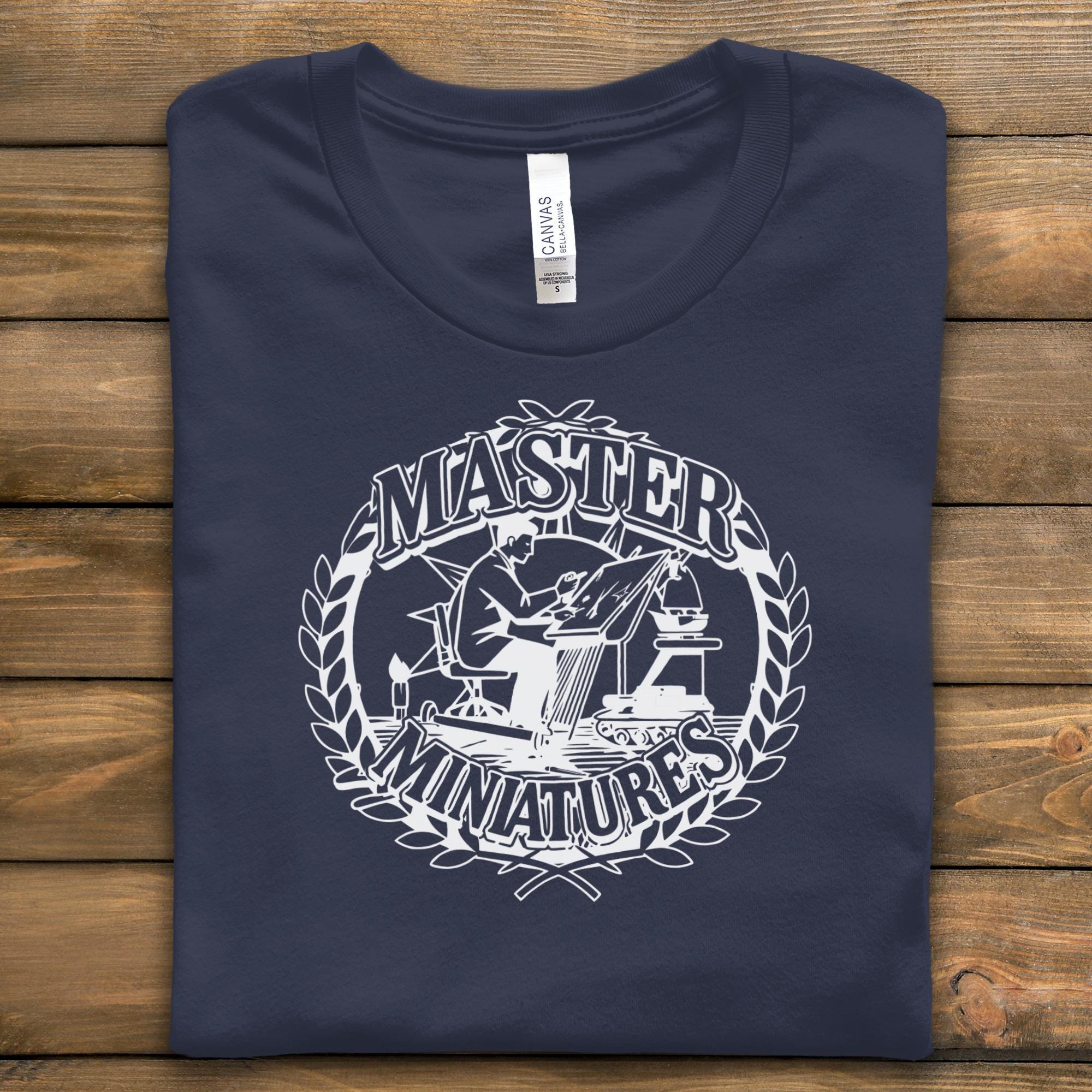 Miniature Painting Shirt, Master Miniatures Tee, Gift for Hobbyists, Tabletop Gamer Apparel, Unique Graphic T-shirt