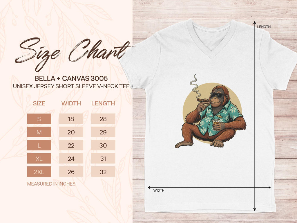 Funny Smoking Monkey Drinking Milkshake Graphic Tee, Cute Animal Print Shirt, Quirky Graphic T-Shirt, Humorous Casual Top