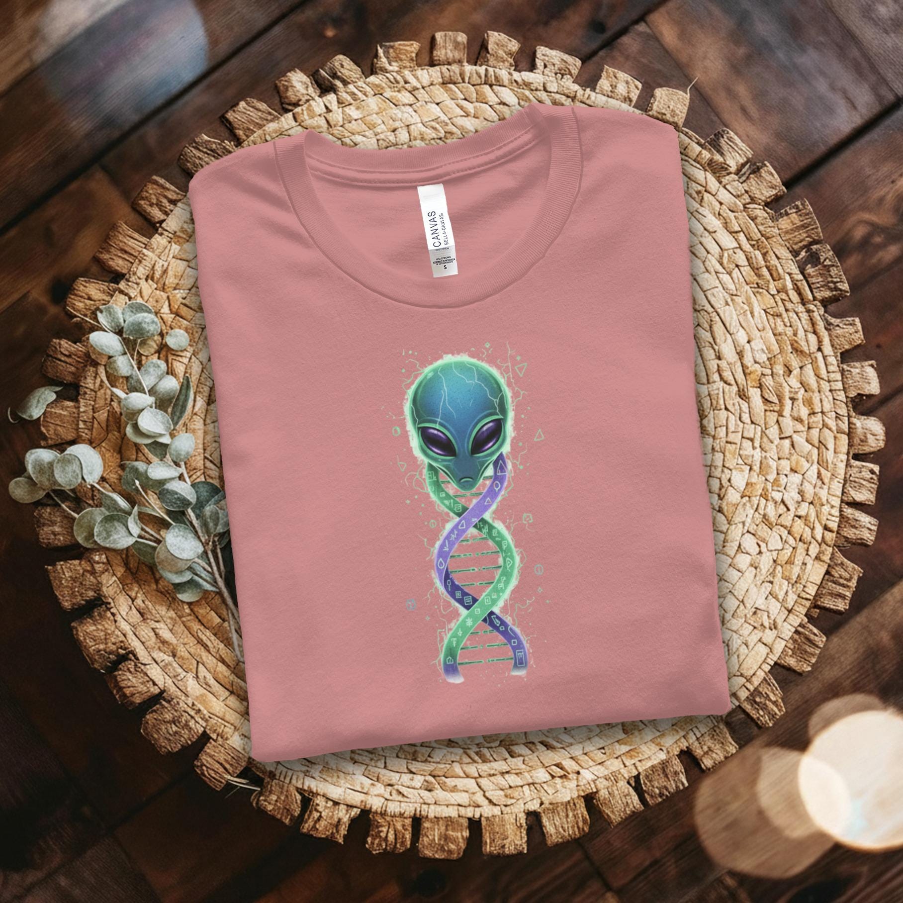 Alien DNA T-Shirt, Extraterrestrial Graphic Tee, Sci-Fi Lover Gift, Unique Alien Apparel, Space Enthusiast Shirt, Cool Alien Design