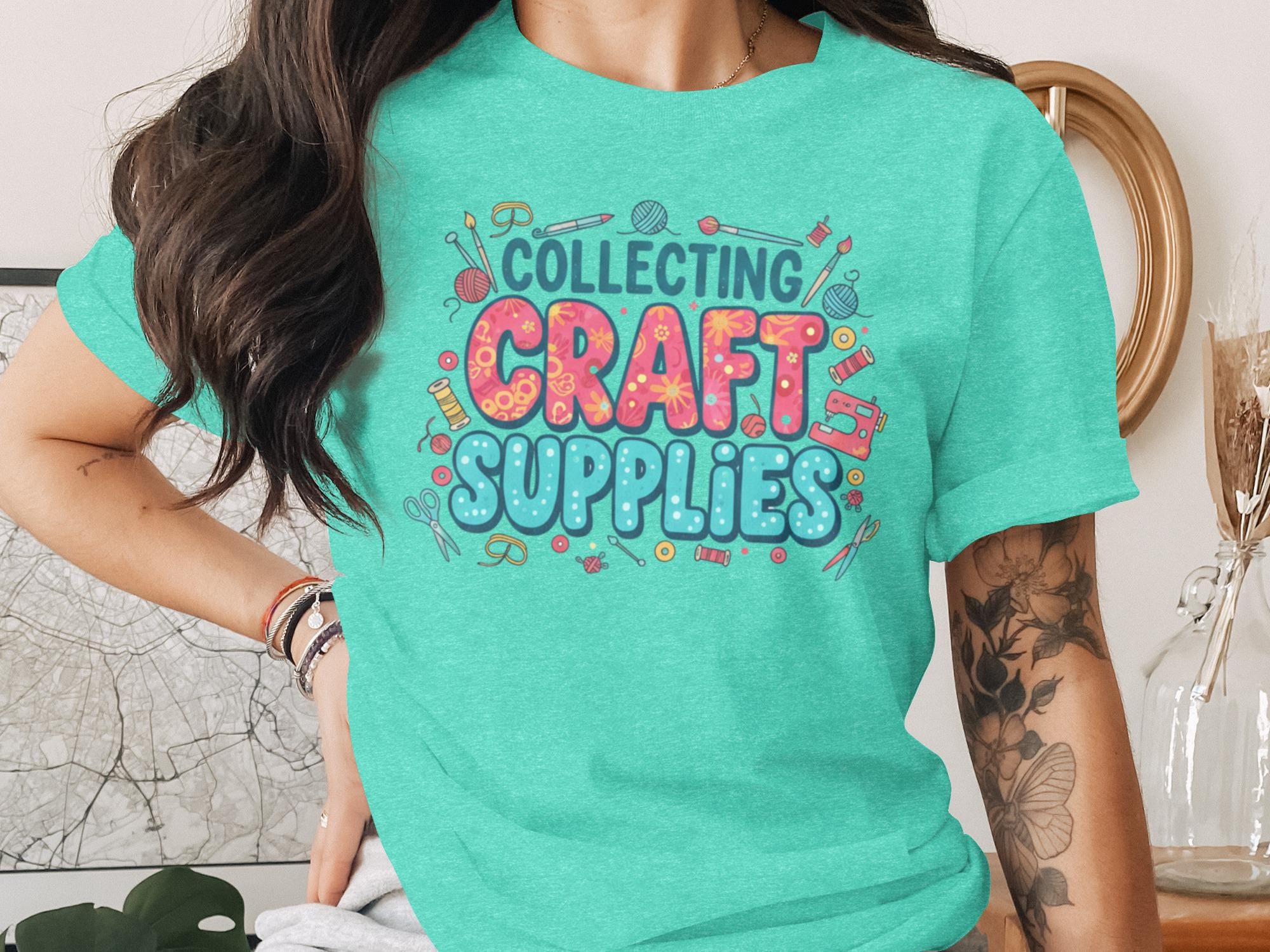 Collecting Craft Supplies Shirt, Cute Craft Lover Tee, Fun Crafting Shirt, Unique Crafty Gifts, Creative Hobbies T-Shirt
