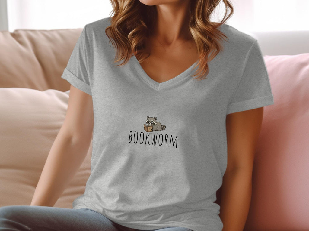 Bookworm t shirt, cute raccoon graphic tee, reader gift, book lover shirt, cozy reading shirt, animal lover t shirt