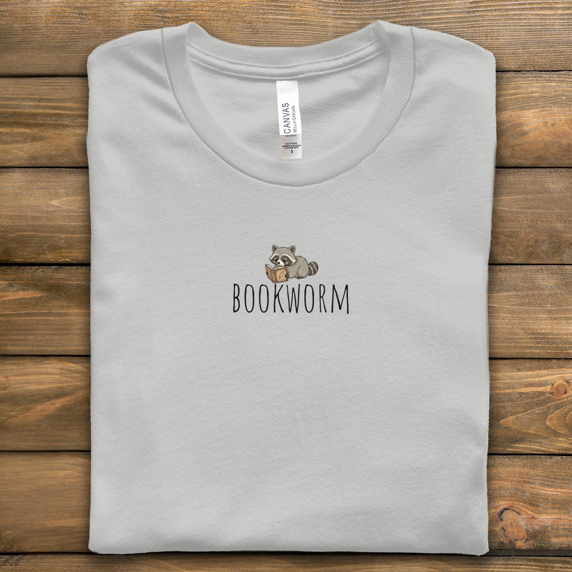 Cute Bookworm Raccoon Shirt, Reading Lover Tee, Funny Literary Gift, Book Nerd T-Shirt, Casual Bookworm Apparel, Unique Reader Shirt