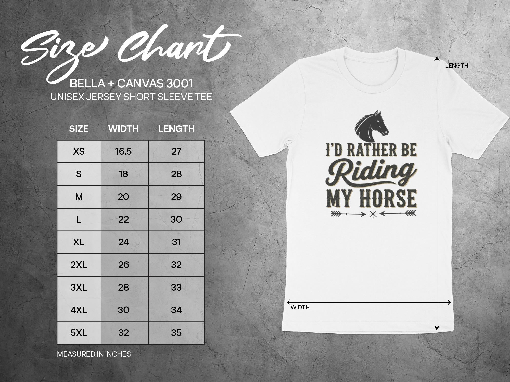 Funny Horse Riding Shirt, I'd Rather Be Riding My Horse T-Shirt, Equestrian Lovers Gift, Bella Canvas 3001 Unisex Tee