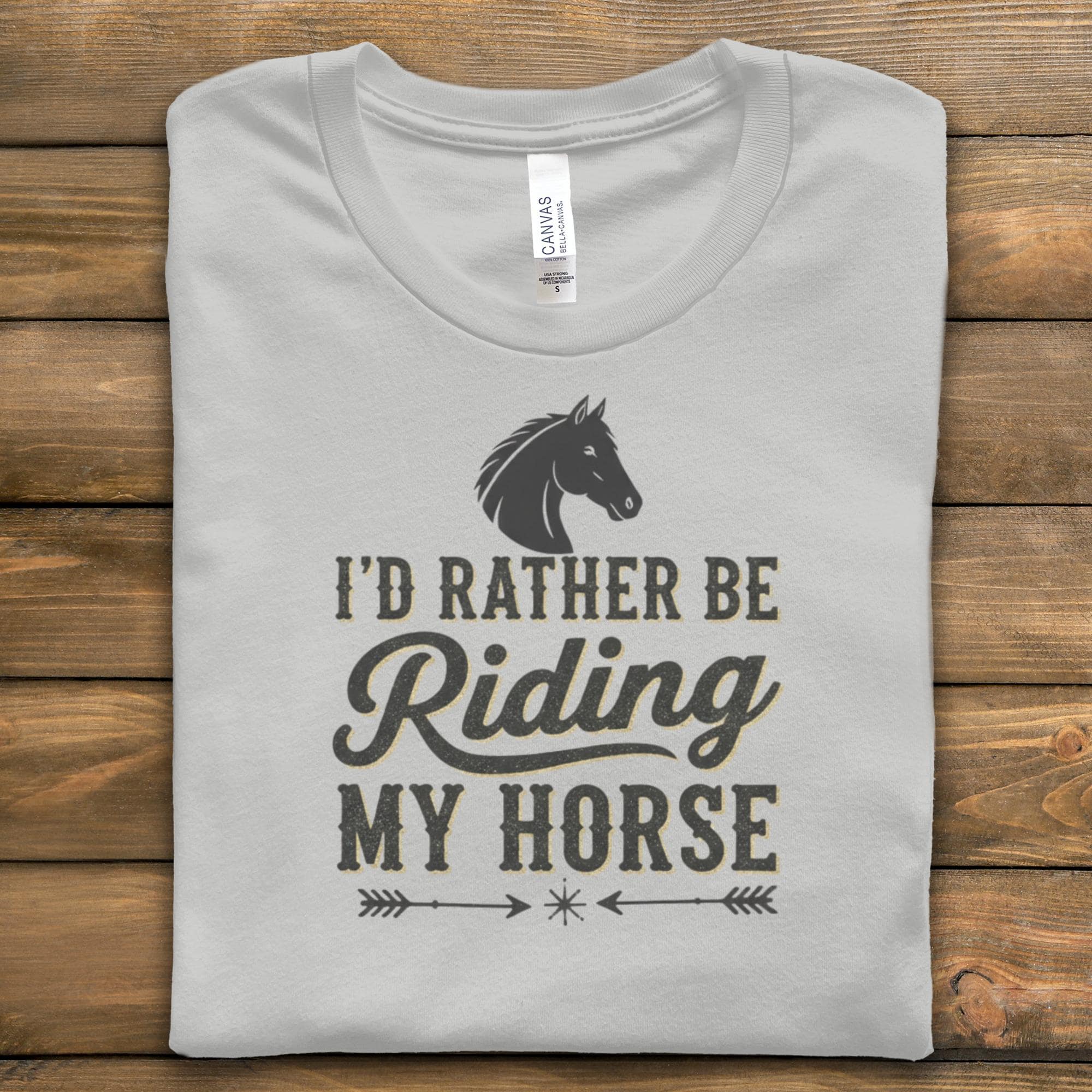 Horse Riding Shirt, I'd Rather Be Riding My Horse Shirt, Equestrian Gift Tee, Horse Lover Shirt, Funny Horse Riding Shirt