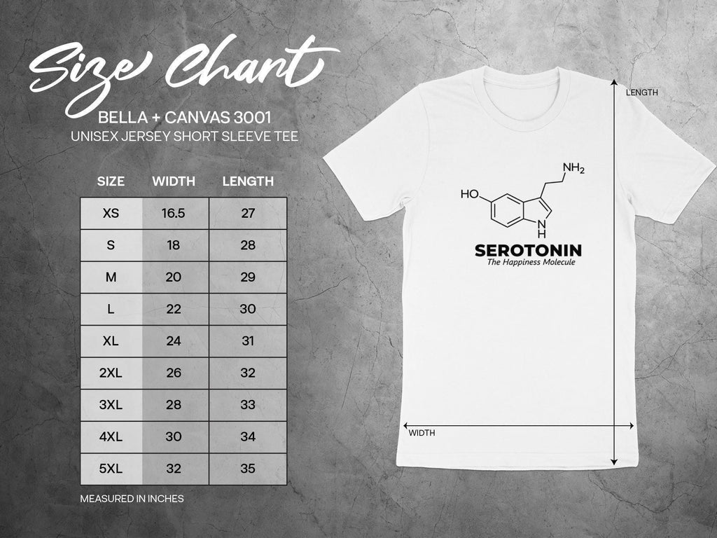 Serotonin Molecule Shirt, Science T-Shirt, Chemistry Lover Gift, The Happiness Molecule Tee, Unisex Inspirational T-Shirt