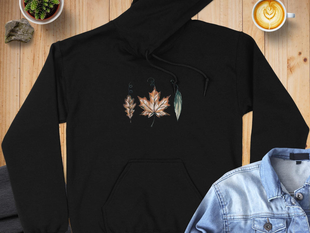 Autumn Leaves Hoodie, Fall Fashion Sweatshirt, Cozy Seasonal Pullover, Unisex Hoodie, Casual Fall Wear, Leaf Print Hoodie