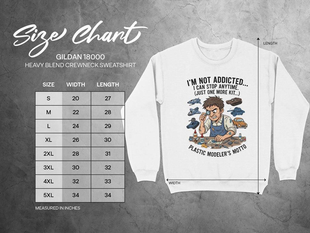 Plastic Modeler Sweatshirt, Unique Hobby Sweatshirt, Funny Gift for Model Kit Builders, Comfy Casual Wear, Heavy Blend Crewneck