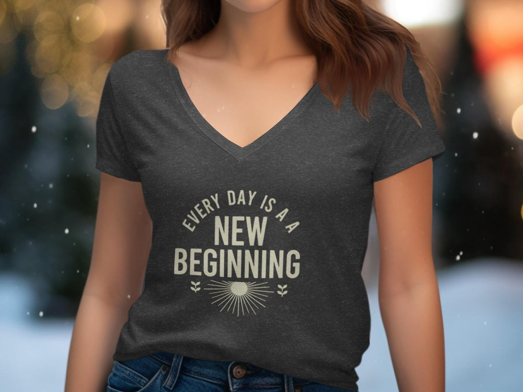Every Day is a New Beginning T-shirt, Inspirational Quote Shirt, Motivational Tee, Uplifting Graphic Tee, Positive Message Shirt