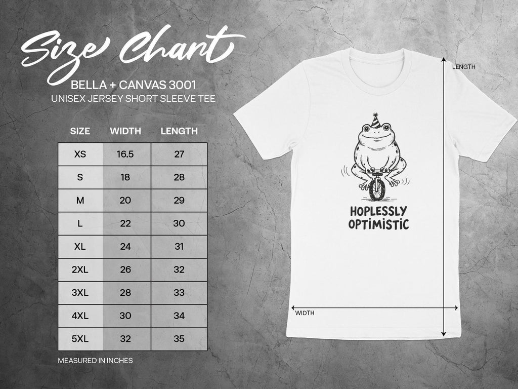 Funny Frog T-Shirt, Adorable Graphic Tee, Hopelessly Optimistic Shirt, Cute Animal Lovers Gift, Positive Vibes Clothing, Friendly Frog