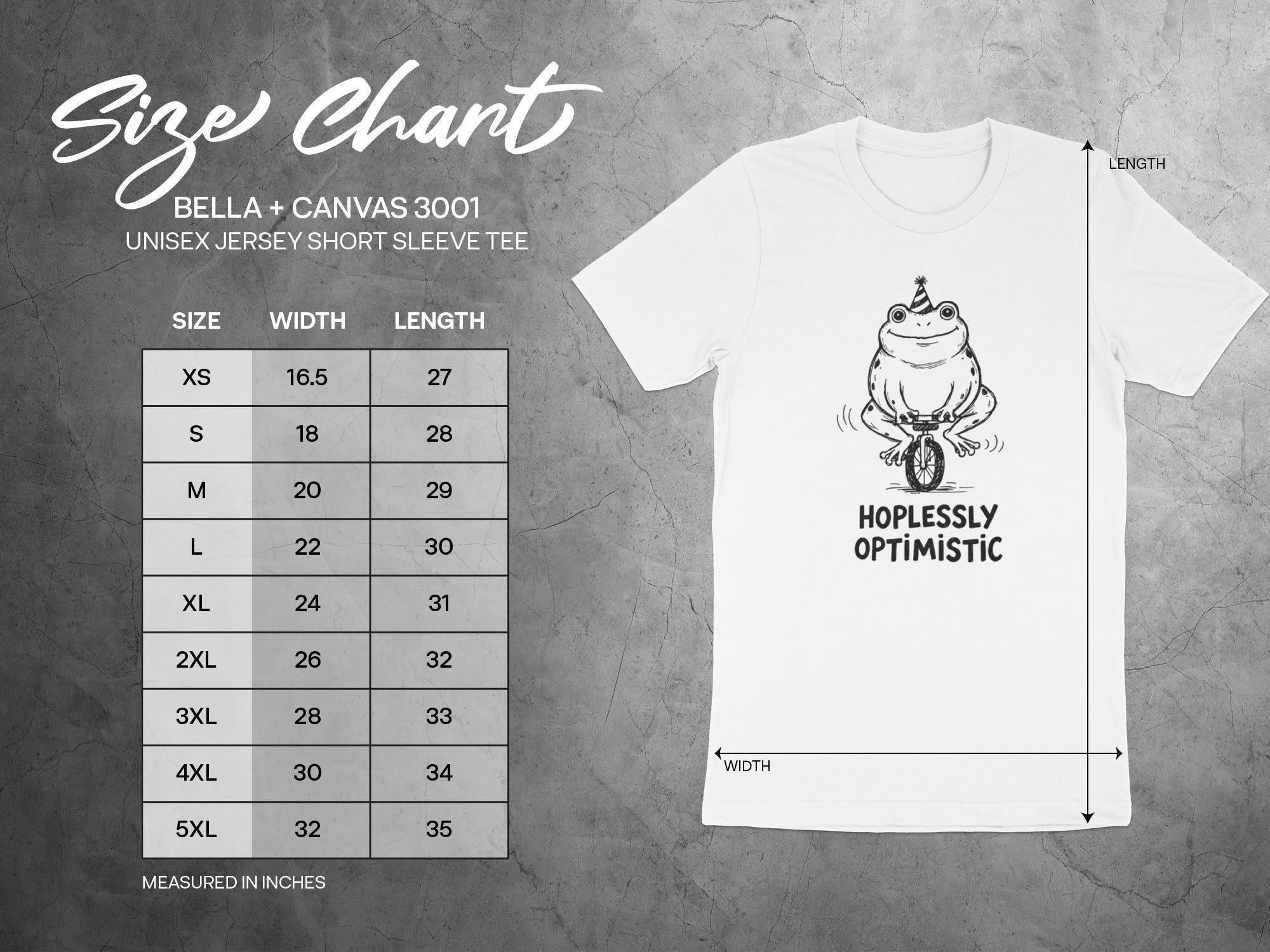 Funny Frog T-Shirt, Adorable Graphic Tee, Hopelessly Optimistic Shirt, Cute Animal Lovers Gift, Positive Vibes Clothing, Friendly Frog