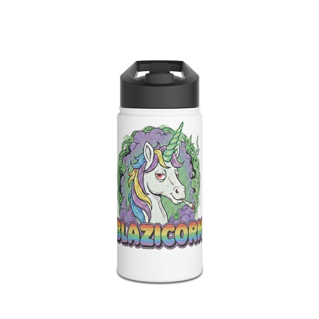 Unicorn Blazicorn Water Bottle, Cute Unicorn Art Bottle, Colorful Unicorn Travel Mug, Fun Gift for Unicorn Lovers, Kids Gift Idea