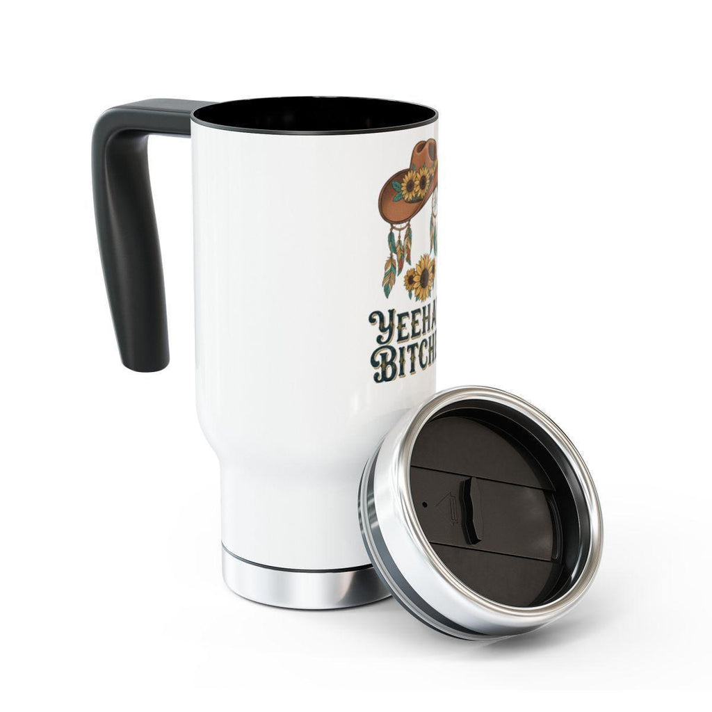 Yeehaw Bitches Travel Mug, Western Coffee Mug, Sunflower Cowgirl Tumbler, Rodeo Lover Gift, Country Life Cup, Travel Drinkware