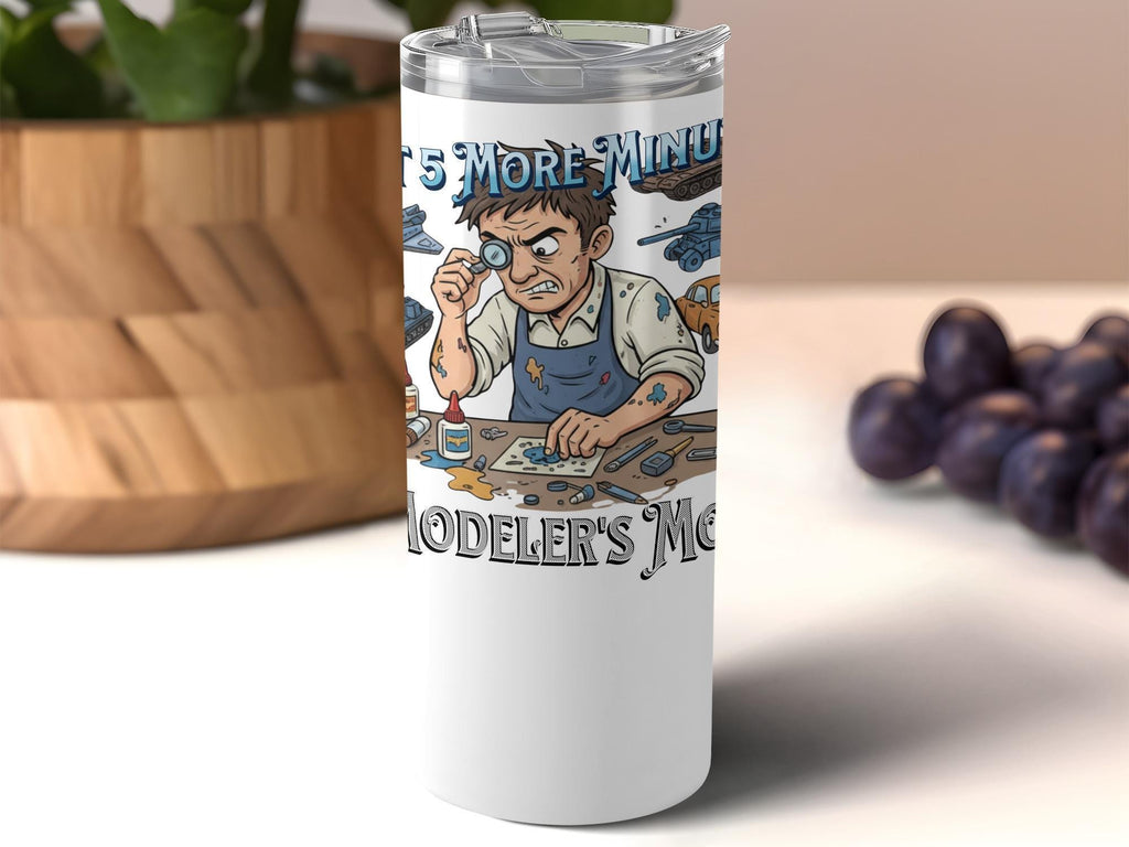 Modeler's Mug Design, Funny Hobbyist Gift, Unique Model Building Art, Perfect Tumbler for Scale Model Enthusiasts, Colorful Beverage Holder
