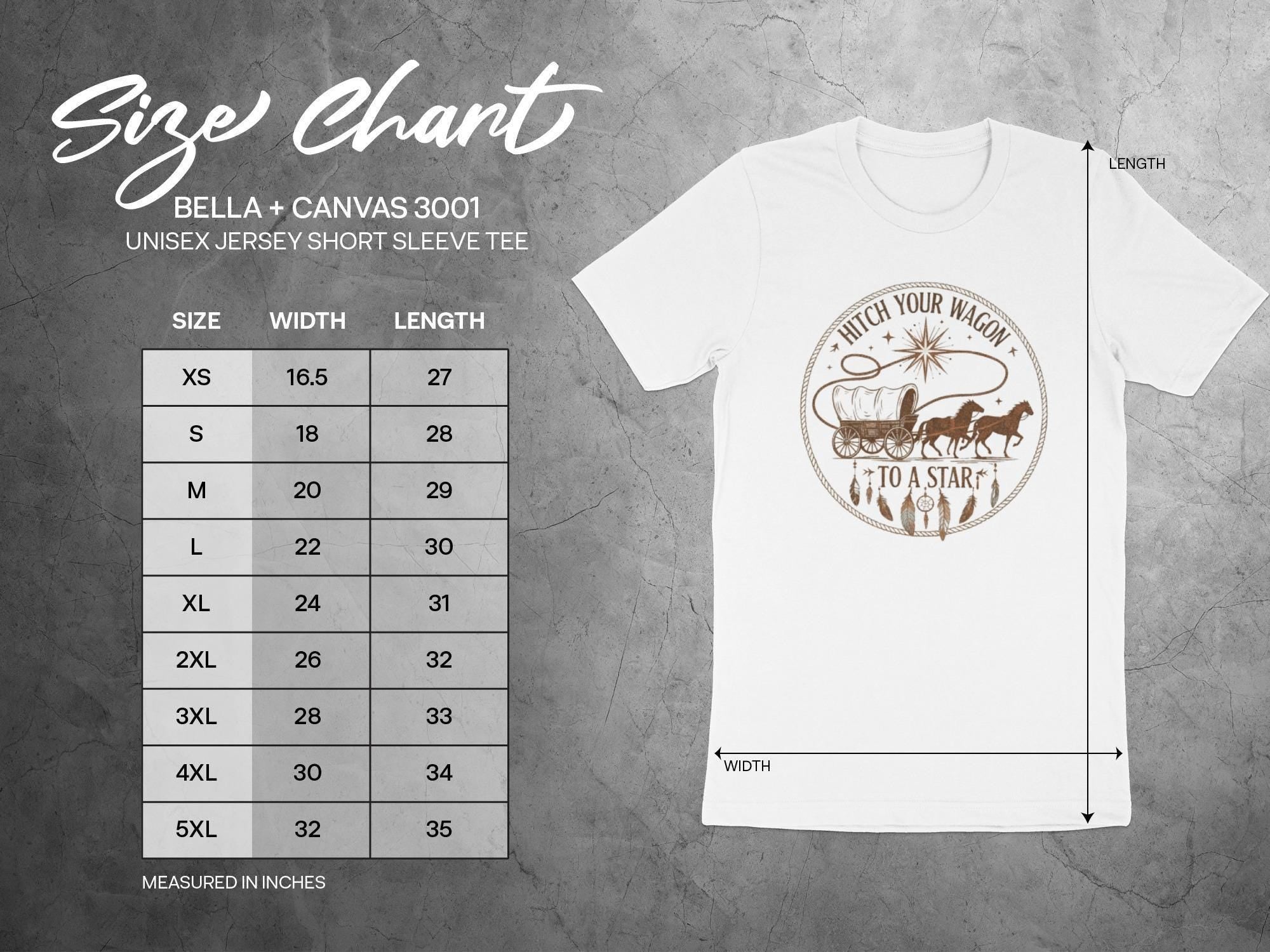 Hitch Your Wagon To A Star T-Shirt, Motivational Quote Tee, Western Cowboy Graphic Shirt, Unisex Jersey Short Sleeve Tee