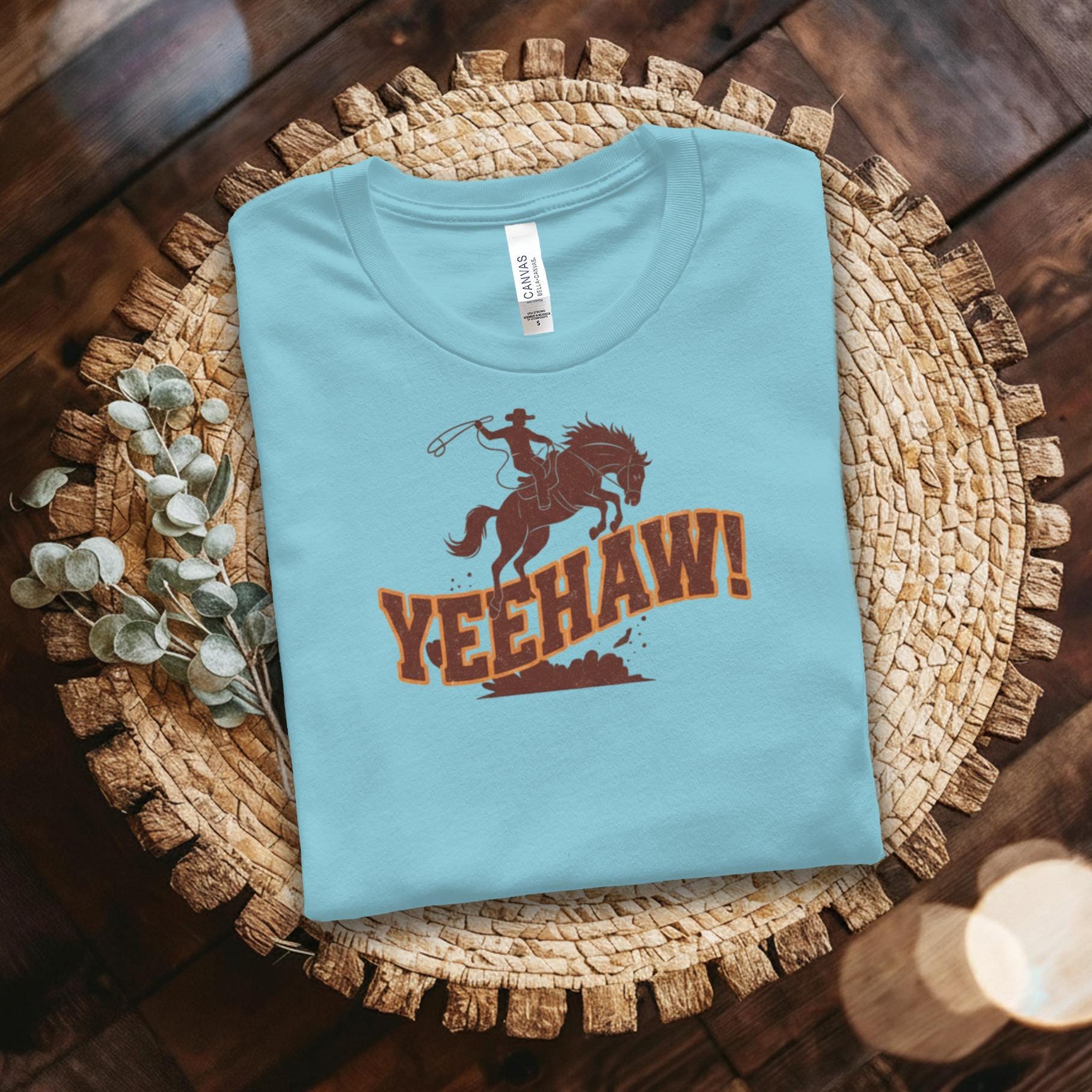 Yeehaw Cowboy Western Shirt for Rodeo Lovers, Fun Graphic Tee for Men and Women, Western Themed Casual Outfit
