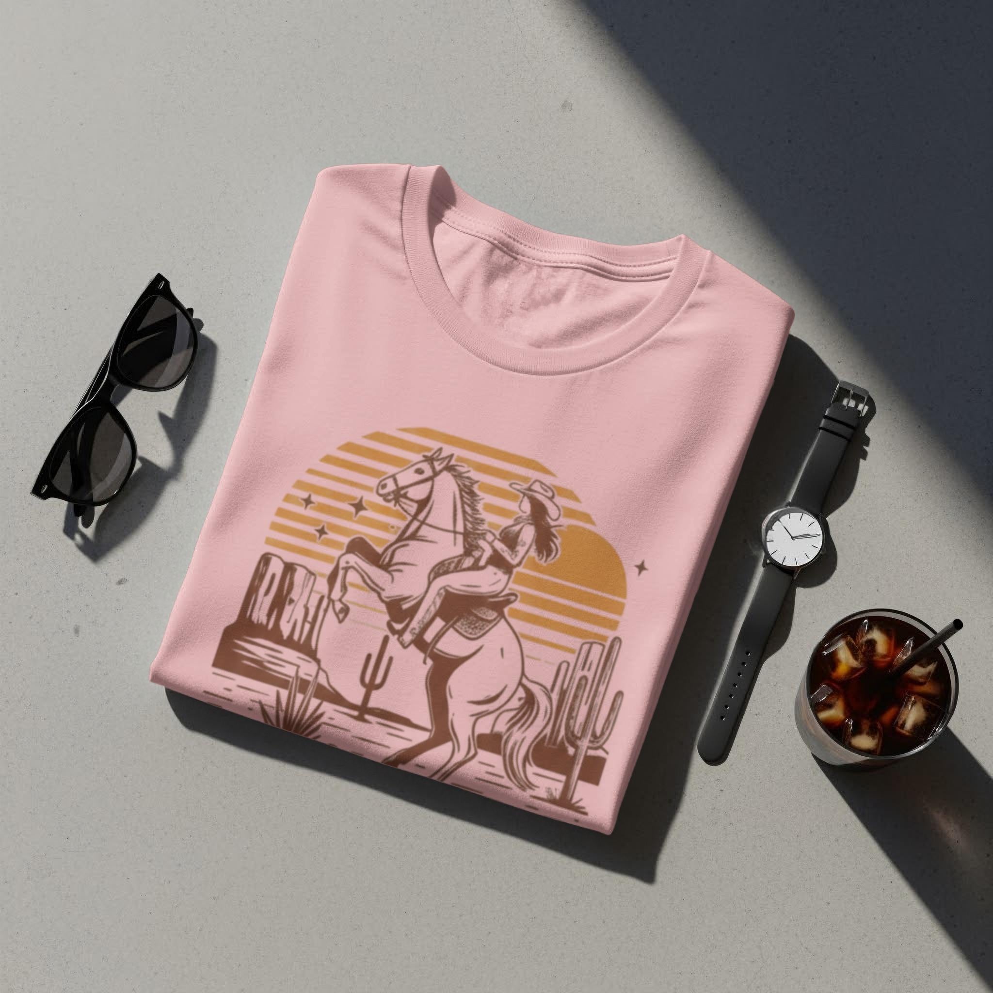 Saddle Up Buttercup T-Shirt, Western Cowgirl Tee, Horse Riding Shirt, Desert Scene Shirt, Country Girl T-Shirt, Cowboy T-Shirt