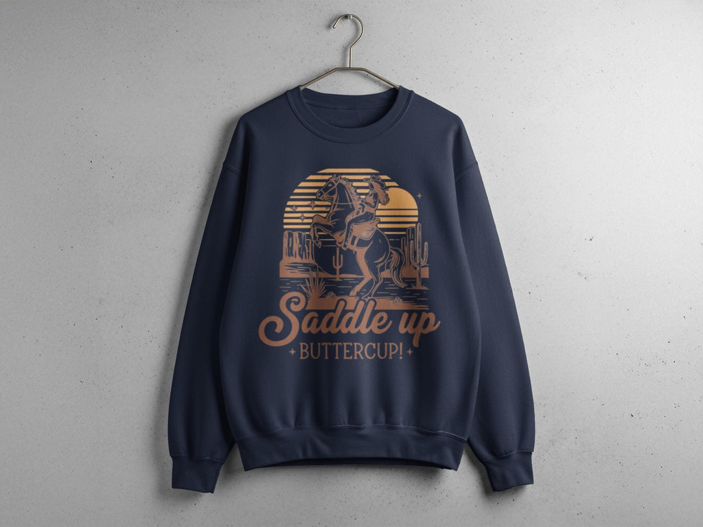 Saddle Up Buttercup T-Shirt, Western Cowgirl Tee, Horse Riding Shirt, Desert Scene Shirt, Country Girl T-Shirt, Cowboy T-Shirt