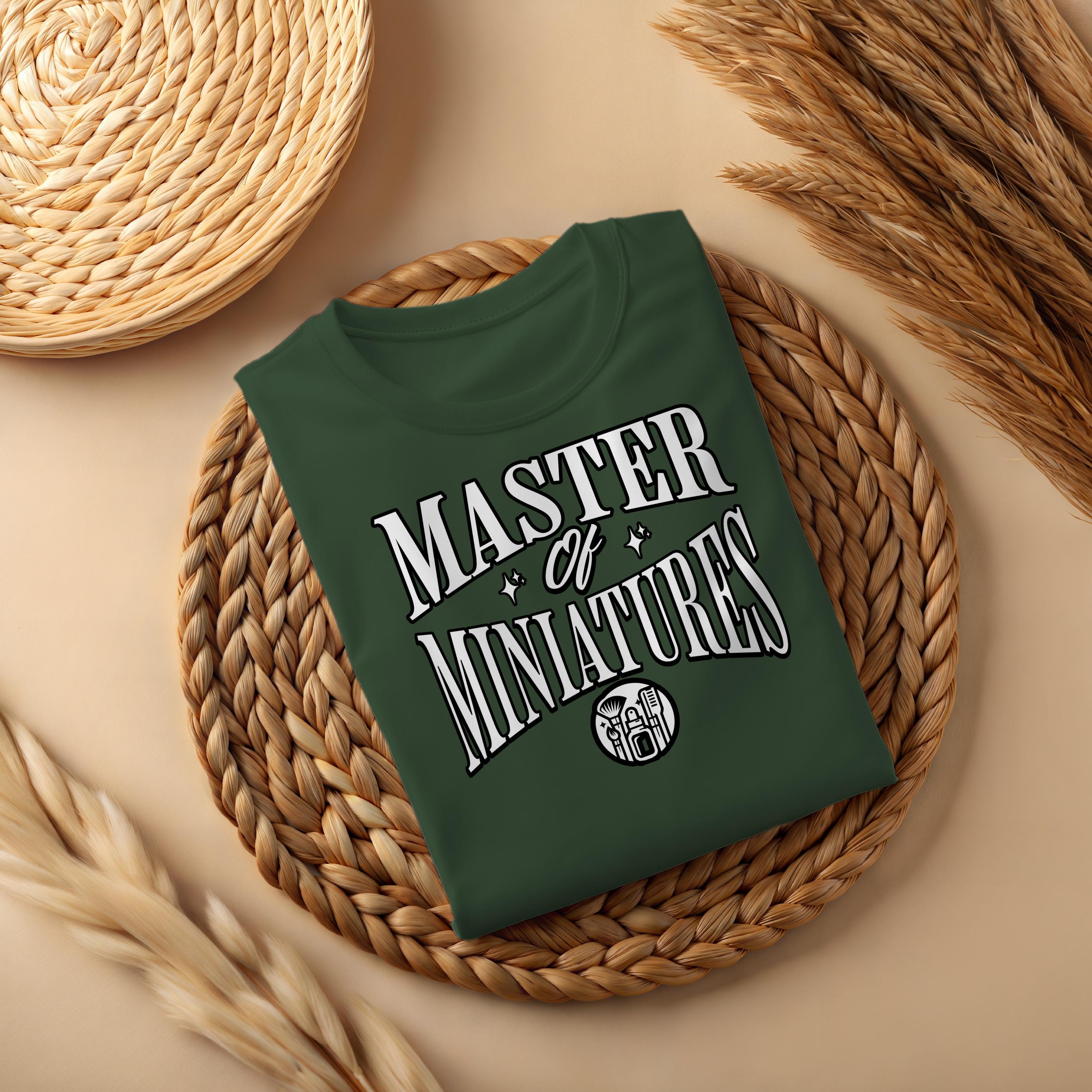 Master of Miniatures Shirt, Funny Gift Shirt, Novelty Graphic Tee, Perfect for Gamers, Unique Design, Casual Wear, Gift for Friends