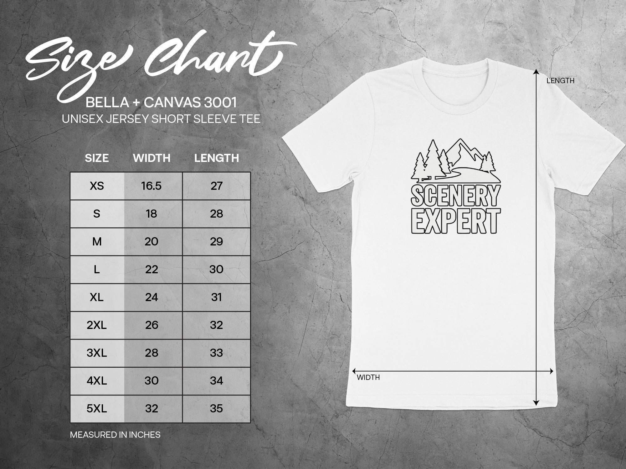 Scenery Expert T-Shirt, Unisex Jersey Short Sleeve Tee, Nature Lover Gift, Outdoor Enthusiast Shirt, Hiking Adventure Top