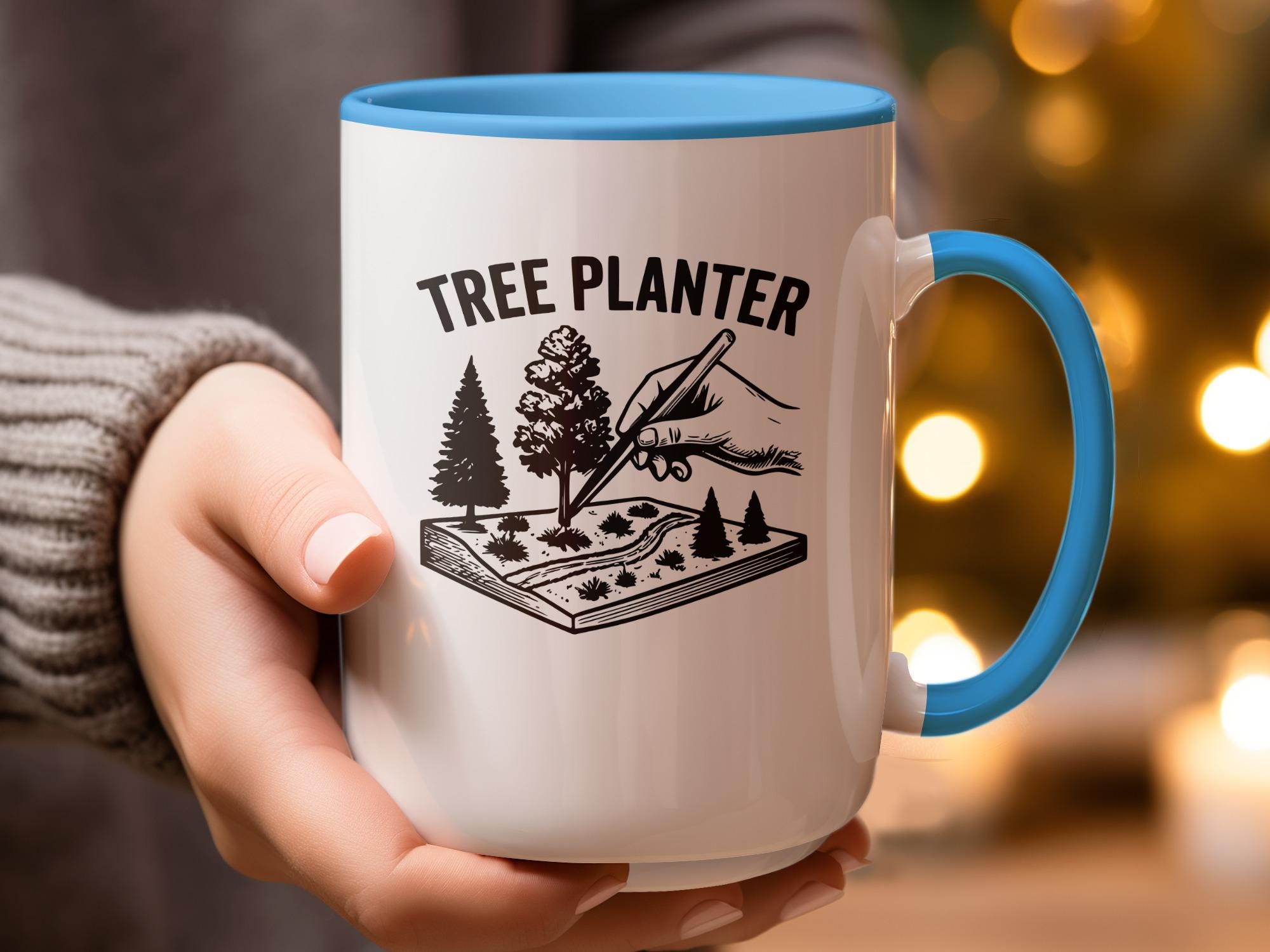 Tree Planter Mug, Gift for Gardeners, Unique Coffee Mug, Tree Lover Mug, Eco-Friendly Gift, Nature Lover Mug, Plant Lover Mug