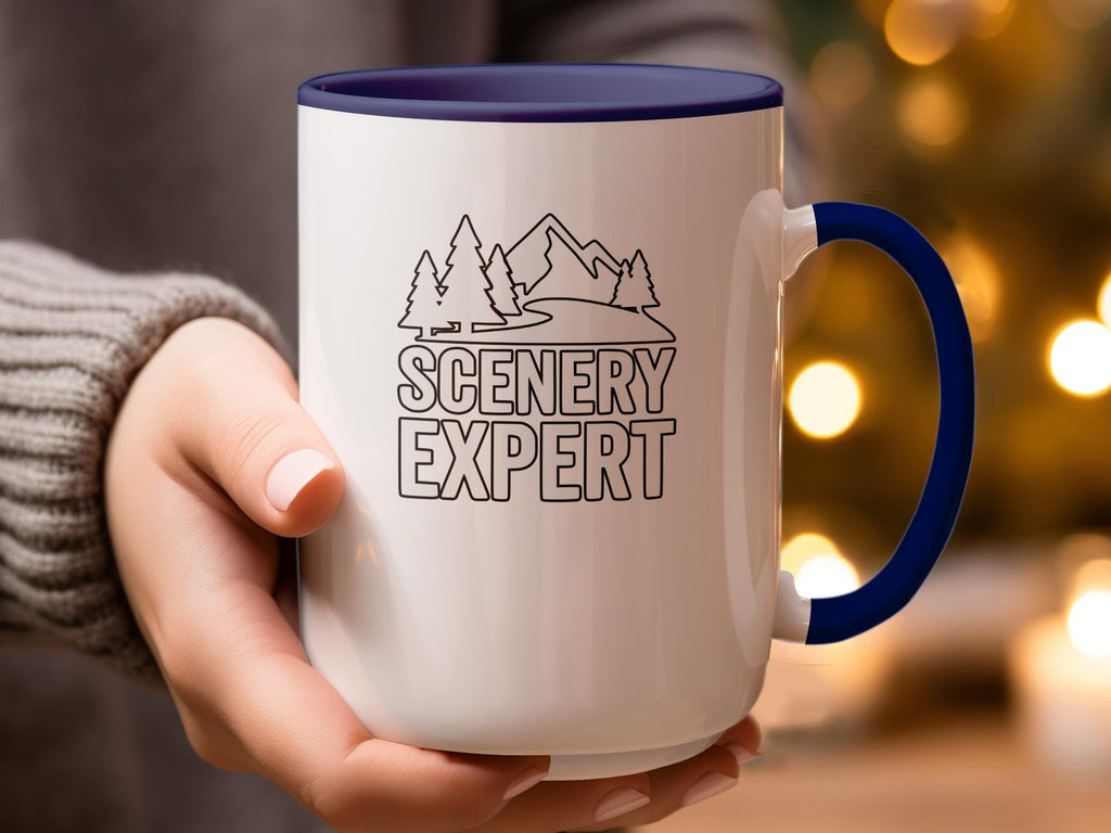 Scenery Expert Mug, Nature Lover Gift, Funny Coffee Mug, Outdoors Enthusiast, Hiking Gift, Adventure Mug, Camper Gift, Camping Mug