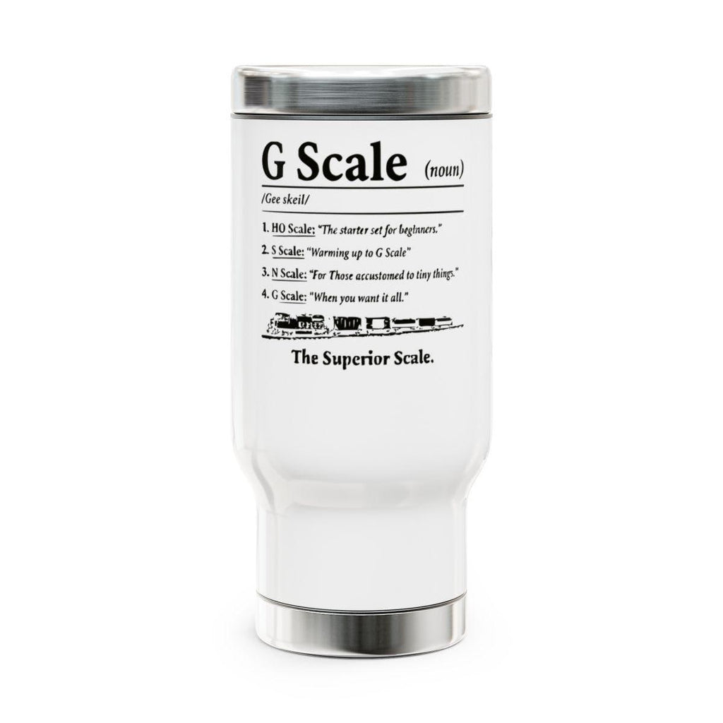 Funny G Scale Definition Tumbler, Train Enthusiast Mug, Model Railway Gift, Railroad Lover, Insulated Travel Cup, Train Hobby