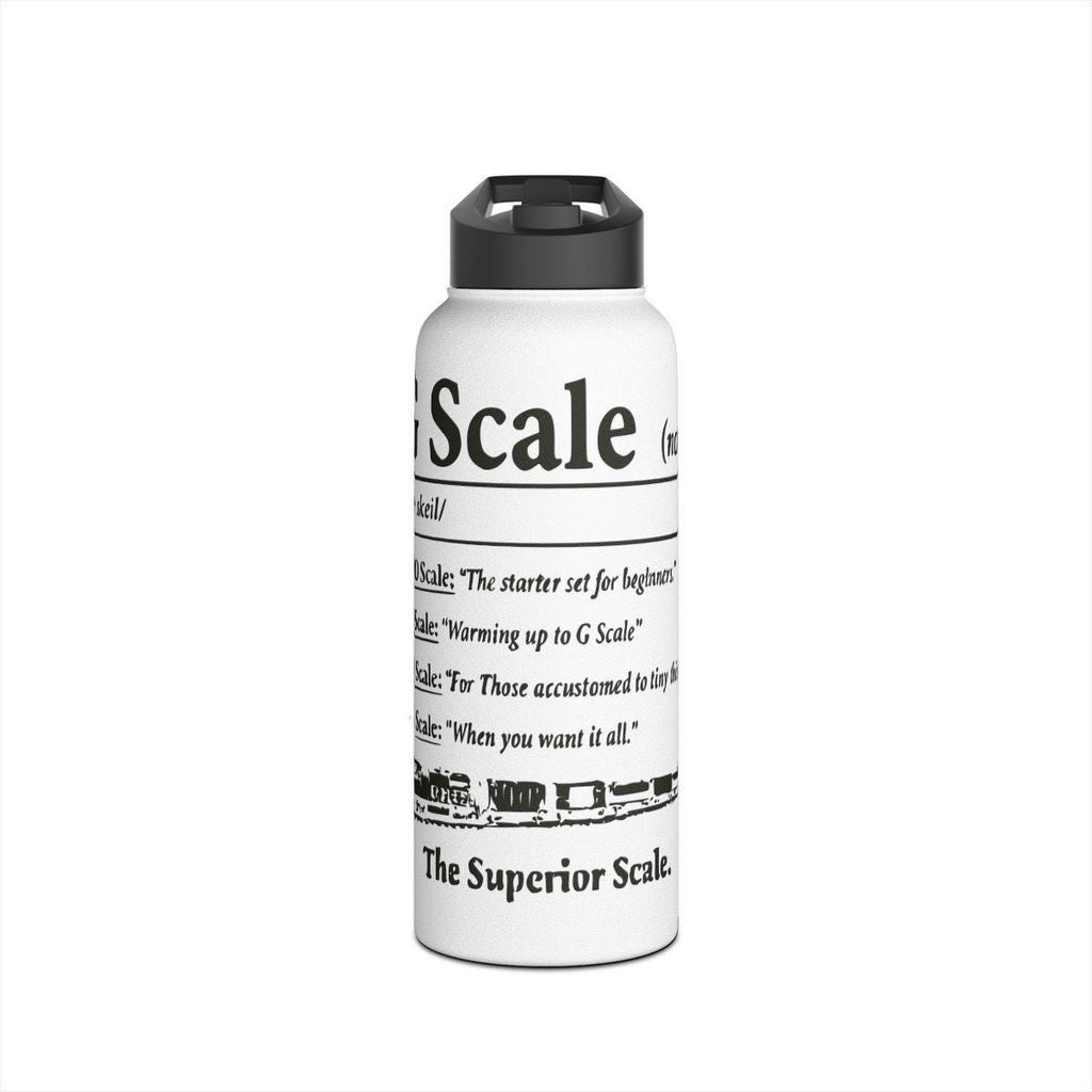G Scale Train Water Bottle, Model Railroad Enthusiast Gift, Train Lover's Accessory, Railway Memorabilia, Unique Train Collectible