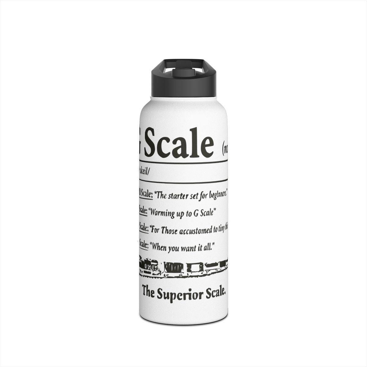G Scale Train Water Bottle, Model Railroad Enthusiast Gift, Train Lover's Accessory, Railway Memorabilia, Unique Train Collectible