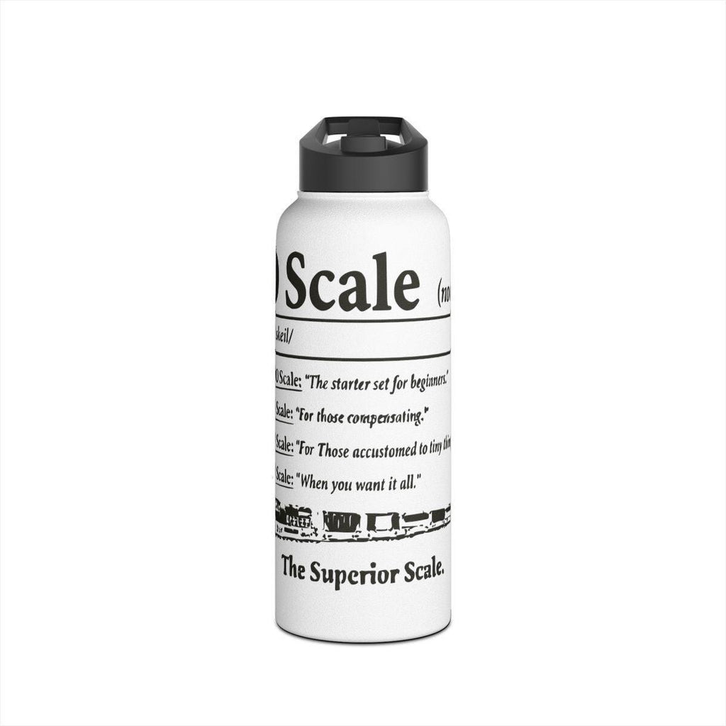 Train Scale Definition Water Bottle, Funny Model Train Enthusiast Gift, Railroading Hobby Accessory, Unique Train Lover Present
